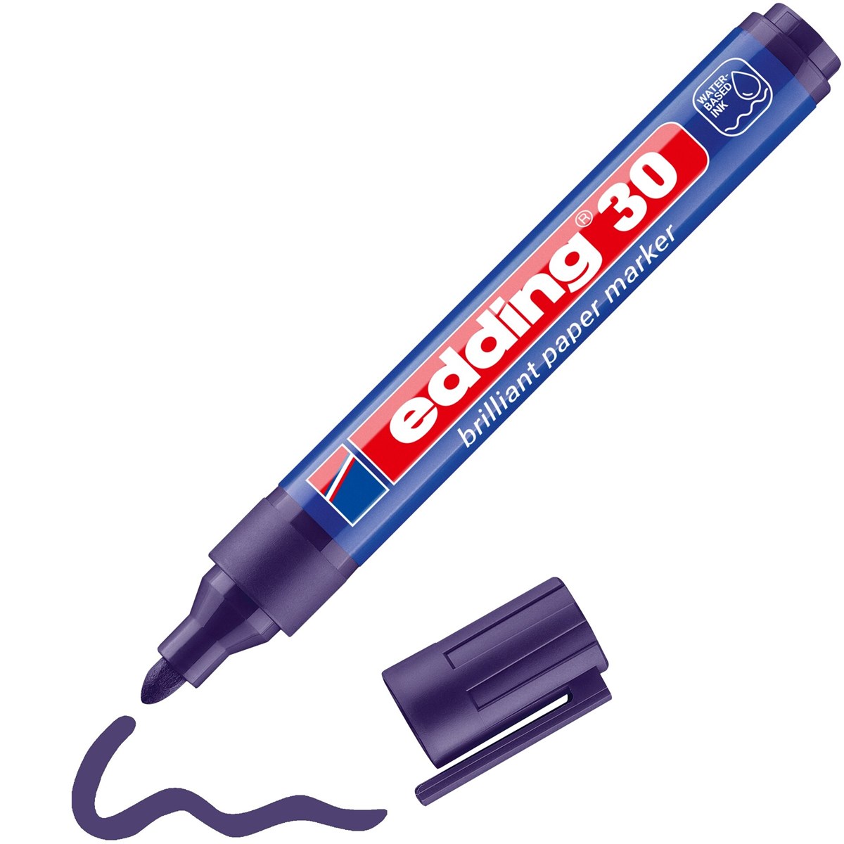 edding 30 Brilliant-Papiermarker violett, Rundspitze 1,5-3 mm (Art.-Nr.: 4-30008)