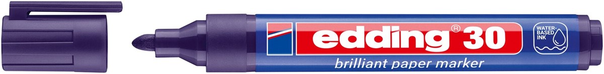 edding 30 Brilliant-Papiermarker violett, Rundspitze 1,5-3 mm (Art.-Nr.: 4-30008)