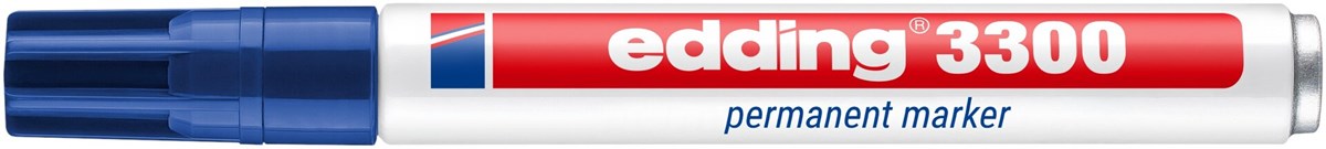 edding 3300 Permanentmarker blau, Keilspitze 1-5 mm (Art.-Nr.: 4-3300003)