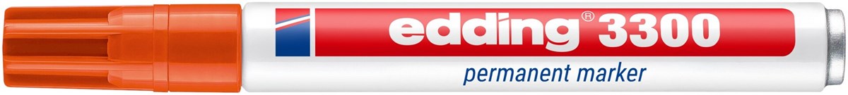 edding 3300 Permanentmarker orange, Keilspitze 1-5 mm (Art.-Nr.: 4-3300006)