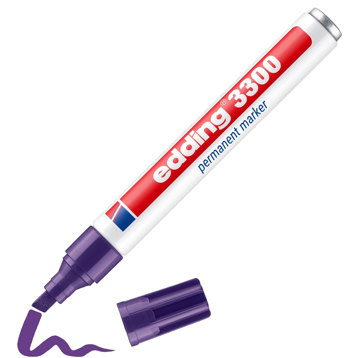 edding 3300 Permanentmarker violett, Keilspitze 1-5 mm (Art.-Nr.: 4-3300008)