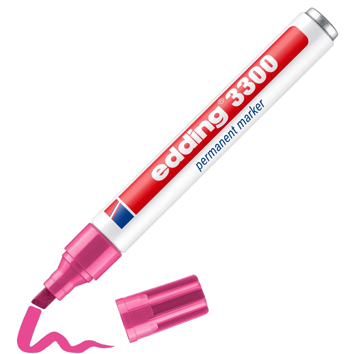 edding 3300 Permanentmarker rosa, Keilspitze 1-5 mm (Art.-Nr.: 4-3300009)