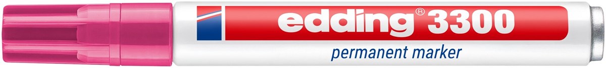 edding 3300 Permanentmarker rosa, Keilspitze 1-5 mm (Art.-Nr.: 4-3300009)