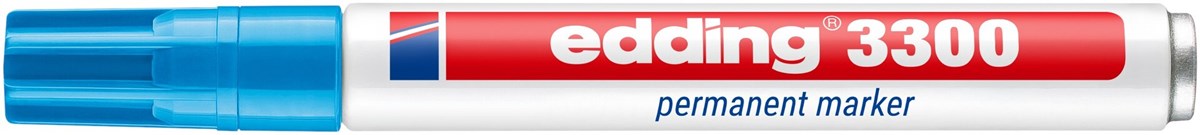 edding 3300 Permanentmarker hellblau, Keilspitze 1-5 mm (Art.-Nr.: 4-3300010)