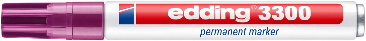 edding 3300 Permanentmarker rot-violett, Keilspitze 1-5 mm (Art.-Nr.: 4-3300020)