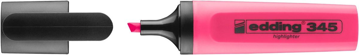 edding 345 Textmarker rosa, Keilspitze 2-5 mm (Art.-Nr.: 4-345009)