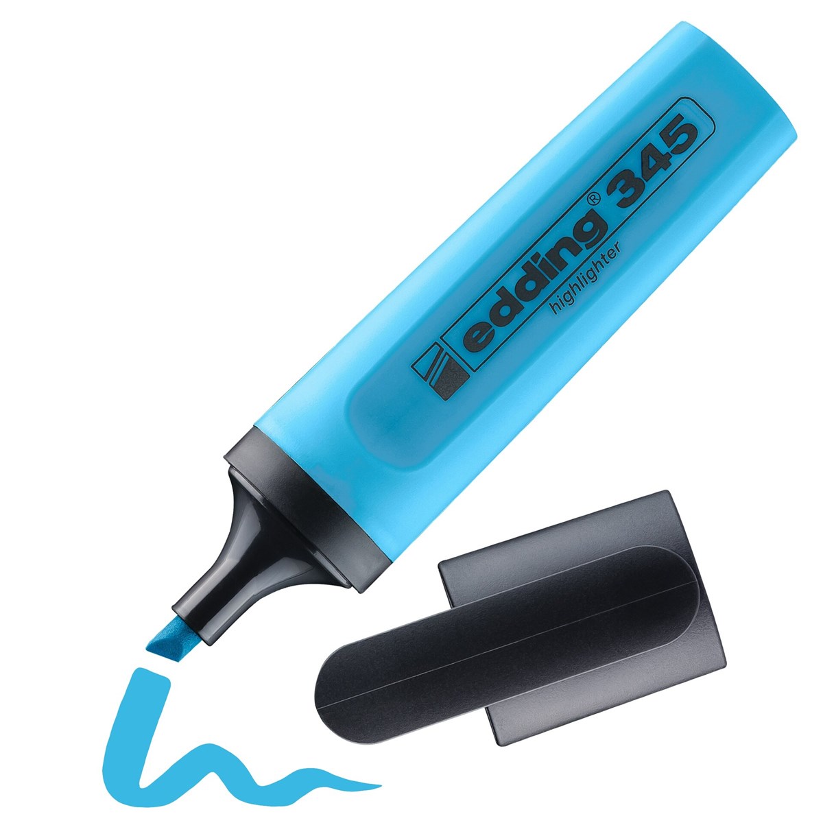 edding 345 Textmarker hellblau, Keilspitze 2-5 mm (Art.-Nr.: 4-345010)
