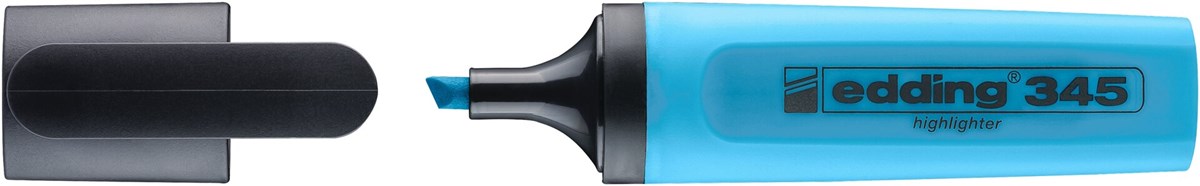 edding 345 Textmarker hellblau, Keilspitze 2-5 mm (Art.-Nr.: 4-345010)