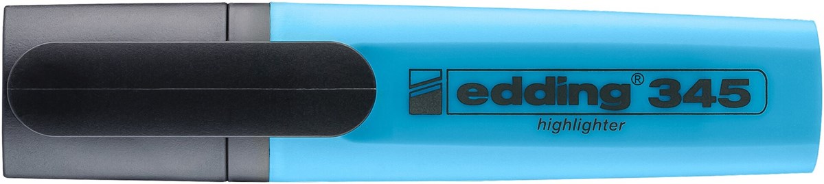 edding 345 Textmarker hellblau, Keilspitze 2-5 mm (Art.-Nr.: 4-345010)