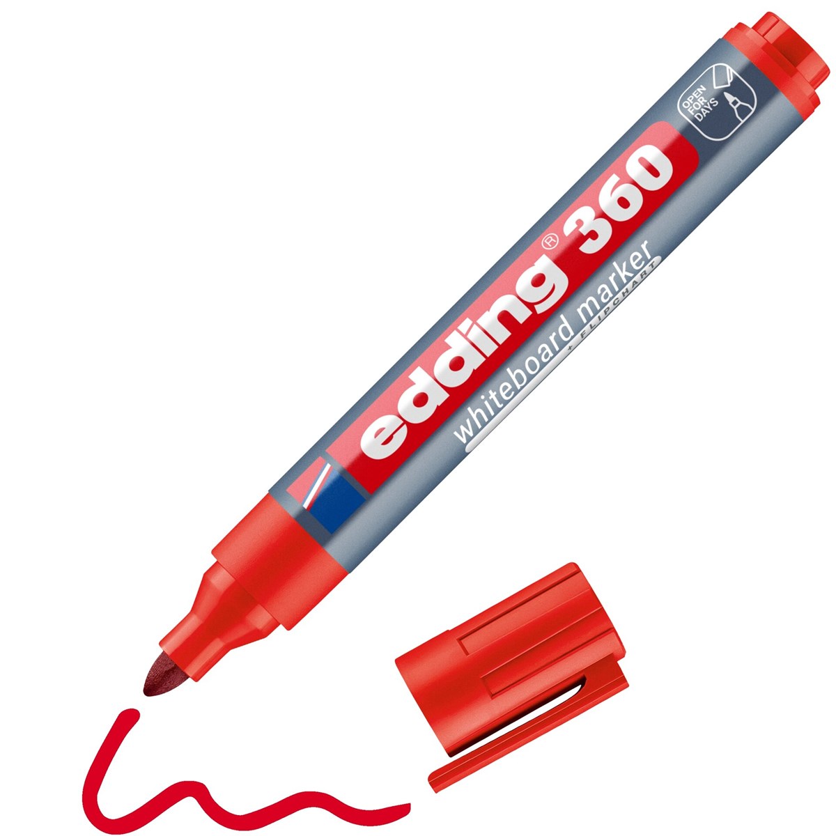 edding 360 Whiteboardmarker rot, Rundspitze 1,5-3 mm (Art.-Nr.: 4-360002)