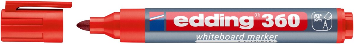 edding 360 Whiteboardmarker rot, Rundspitze 1,5-3 mm (Art.-Nr.: 4-360002)