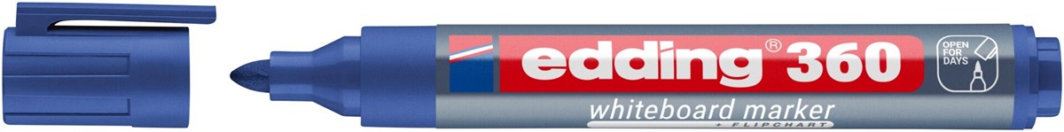 edding 360 Whiteboardmarker blau, Rundspitze 1,5-3 mm (Art.-Nr.: 4-360003)