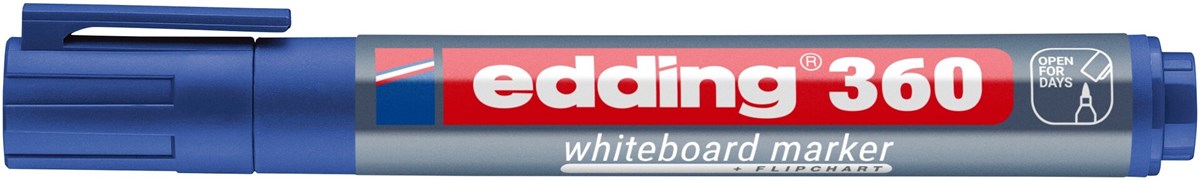 edding 360 Whiteboardmarker blau, Rundspitze 1,5-3 mm (Art.-Nr.: 4-360003)