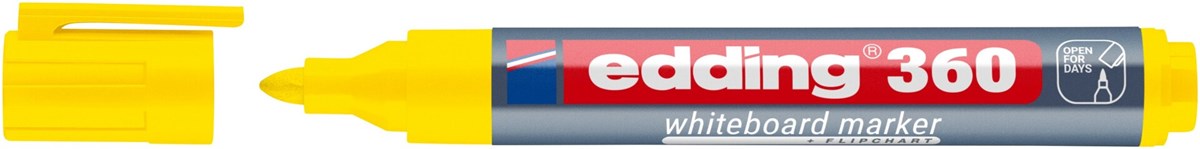 edding 360 Whiteboardmarker gelb, Rundspitze 1,5-3 mm (Art.-Nr.: 4-360005)
