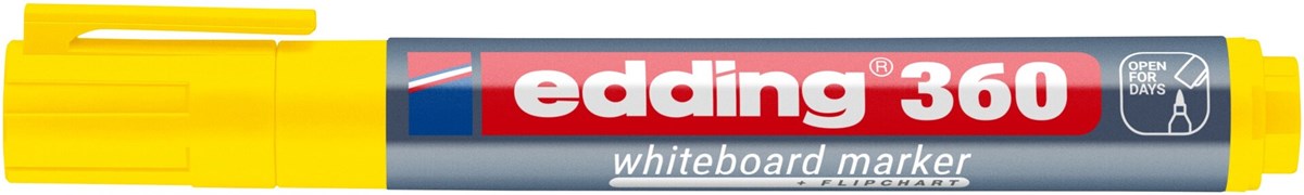 edding 360 Whiteboardmarker gelb, Rundspitze 1,5-3 mm (Art.-Nr.: 4-360005)