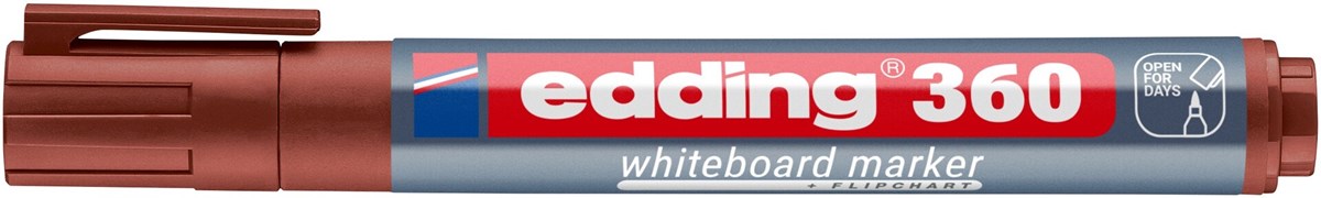 edding 360 Whiteboardmarker braun, Rundspitze 1,5-3 mm (Art.-Nr.: 4-360007)