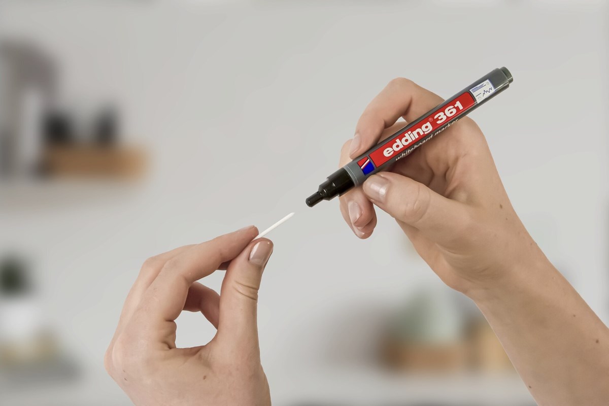 edding 361 Whiteboardmarker schwarz, Rundspitze 1 mm (Art.-Nr.: 4-361001)