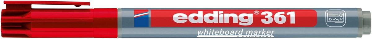 edding 361 Whiteboardmarker rot, Rundspitze 1 mm (Art.-Nr.: 4-361002)