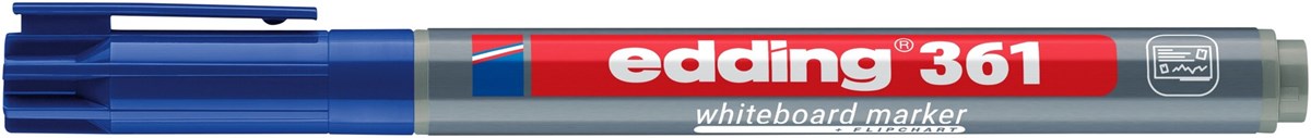 edding 361 Whiteboardmarker blau, Rundspitze 1 mm (Art.-Nr.: 4-361003)