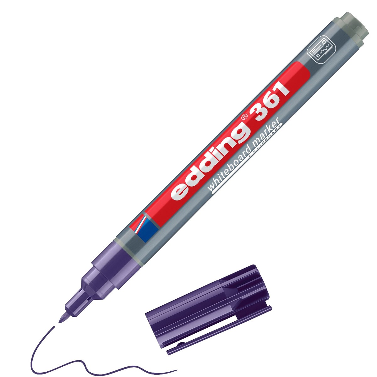 edding 361 Whiteboardmarker violett, Rundspitze 1 mm (Art.-Nr.: 4-361008)