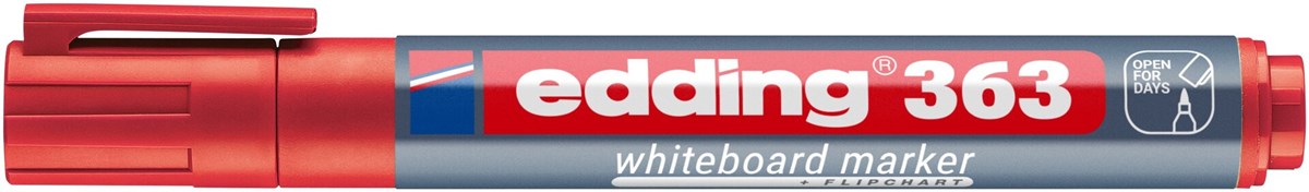 edding 363 Whiteboardmarker rot, Keilspitze 1-5 mm (Art.-Nr.: 4-363002)