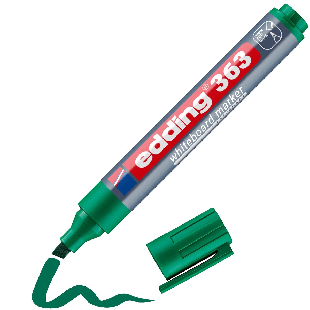 edding 363 Whiteboardmarker grün, Keilspitze 1-5 mm (Art.-Nr.: 4-363004)