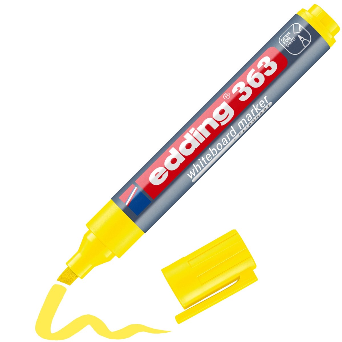 edding 363 Whiteboardmarker gelb, Keilspitze 1-5 mm (Art.-Nr.: 4-363005)