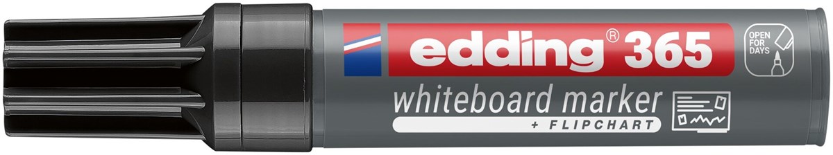 edding 365 Whiteboardmarker schwarz, Keilspitze 2-7 mm (Art.-Nr.: 4-365001)