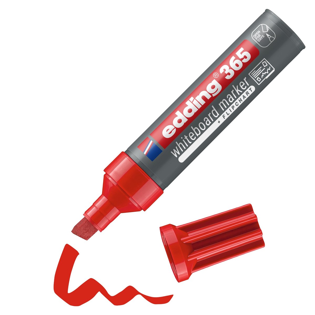 edding 365 Whiteboardmarker rot, Keilspitze 2-7 mm (Art.-Nr.: 4-365002)