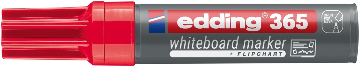 edding 365 Whiteboardmarker rot, Keilspitze 2-7 mm (Art.-Nr.: 4-365002)