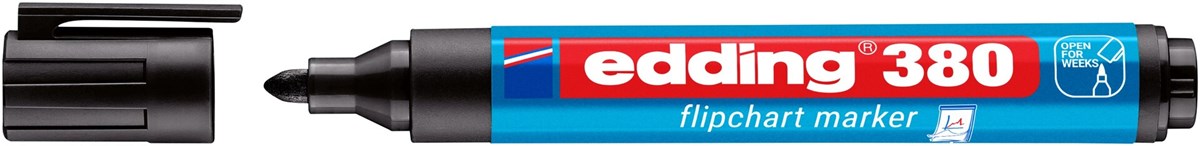 edding 380 Flipchartmarker schwarz, Rundspitze 1,5-3 mm (Art.-Nr.: 4-380001)