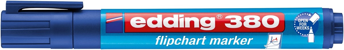 edding 380 Flipchartmarker blau, Rundspitze 1,5-3 mm (Art.-Nr.: 4-380003)