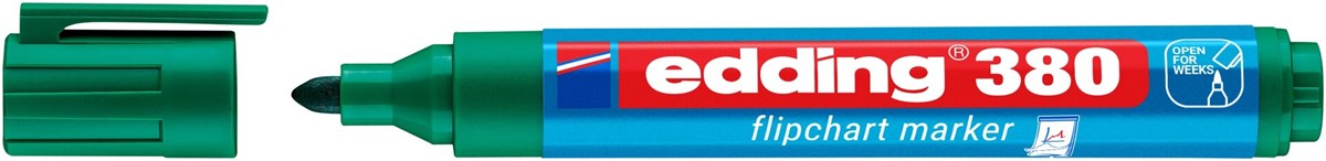 edding 380 Flipchartmarker grün, Rundspitze 1,5-3 mm (Art.-Nr.: 4-380004)