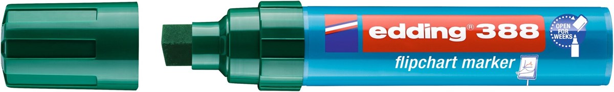 edding 388 Flipchartmarker grün, Keilspitze 4-12 mm (Art.-Nr.: 4-388004)