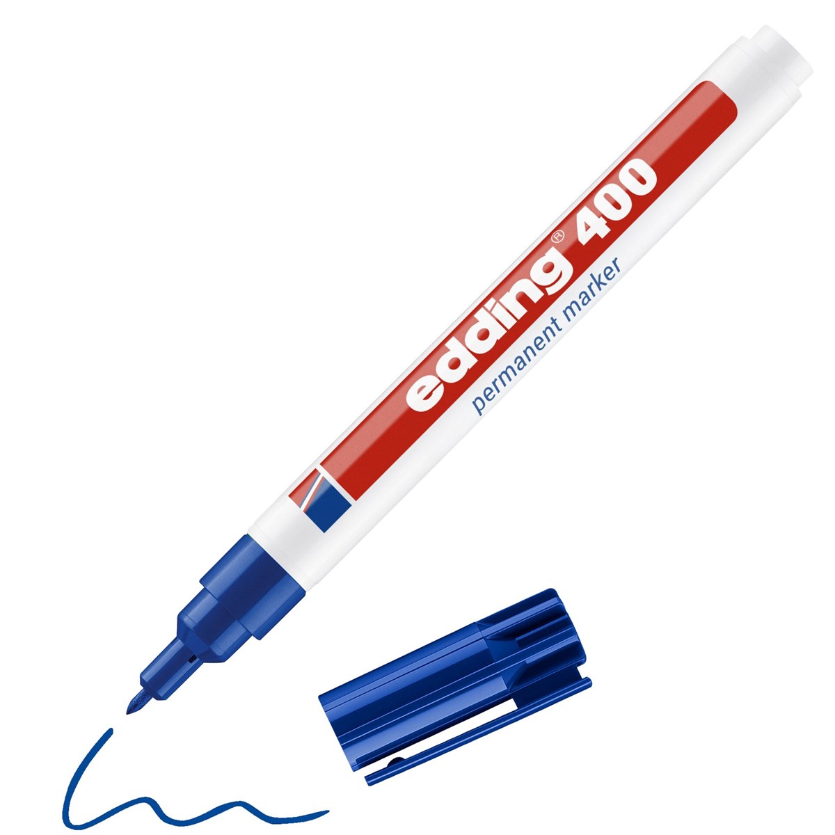 edding 400 Permanentmarker blau, Rundspitze 1 mm (Art.-Nr.: 4-400003)