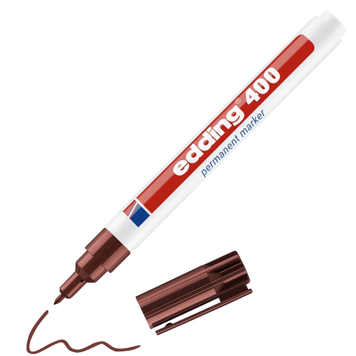 edding 400 Permanentmarker braun, Rundspitze 1 mm (Art.-Nr.: 4-400007)