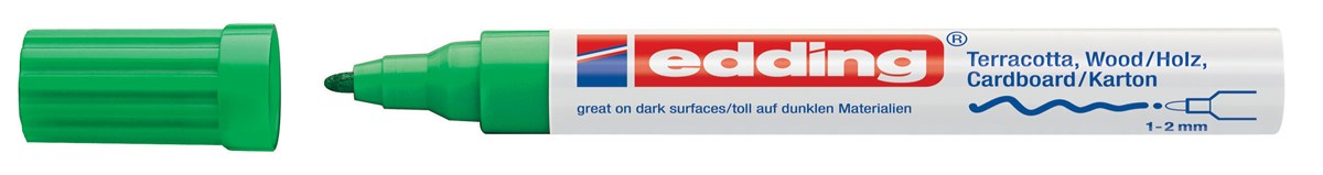 edding 4040 Mattlackmarker grün, Rundspitze 1-2 mm (Art.-Nr.: 4-4040004)