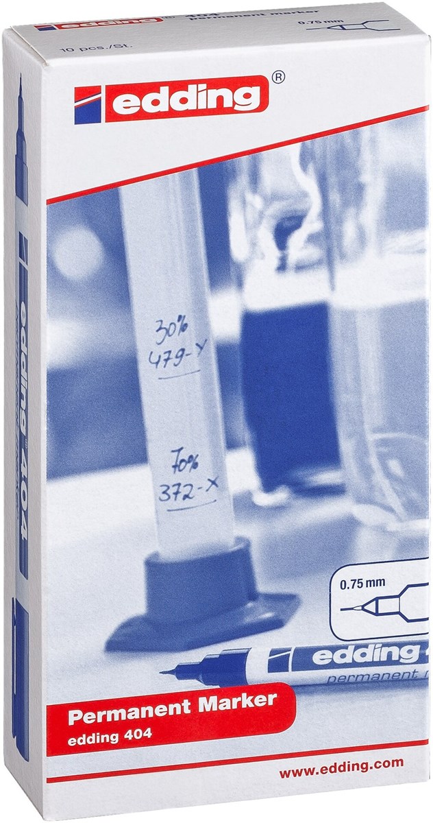 edding 404 Permanentmarker 10er Set sortiert, Rundspitze 0,75 mm (Art.-Nr.: 4-404999)