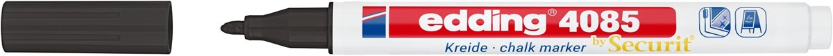edding 4085 Kreidemarker schwarz, Rundspitze 1-2 mm (Art.-Nr.: 4-4085001)