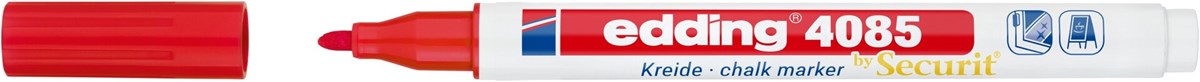 edding 4085 Kreidemarker rot, Rundspitze 1-2 mm (Art.-Nr.: 4-4085002)