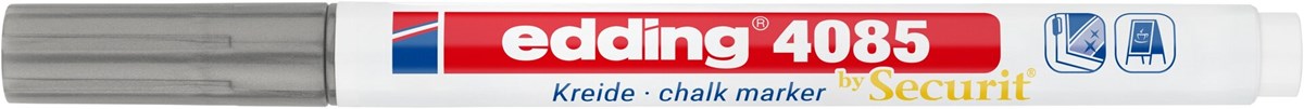 edding 4085 Kreidemarker Silber, Rundspitze 1-2 mm (Art.-Nr.: 4-4085054)