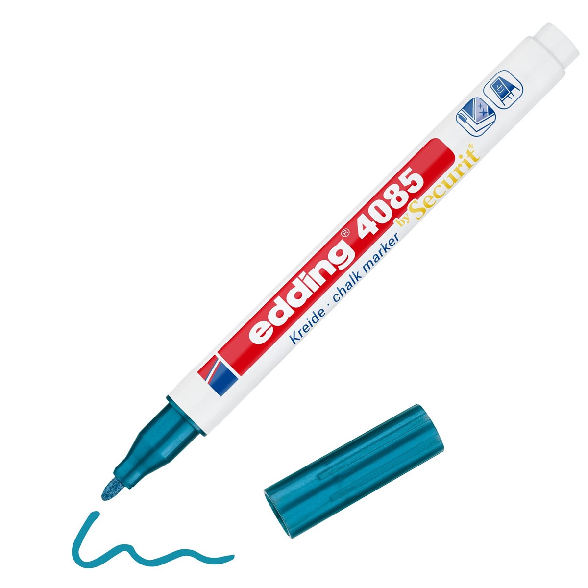 edding 4085 Kreidemarker blau-metallic, Rundspitze 1-2 mm (Art.-Nr.: 4-4085073)
