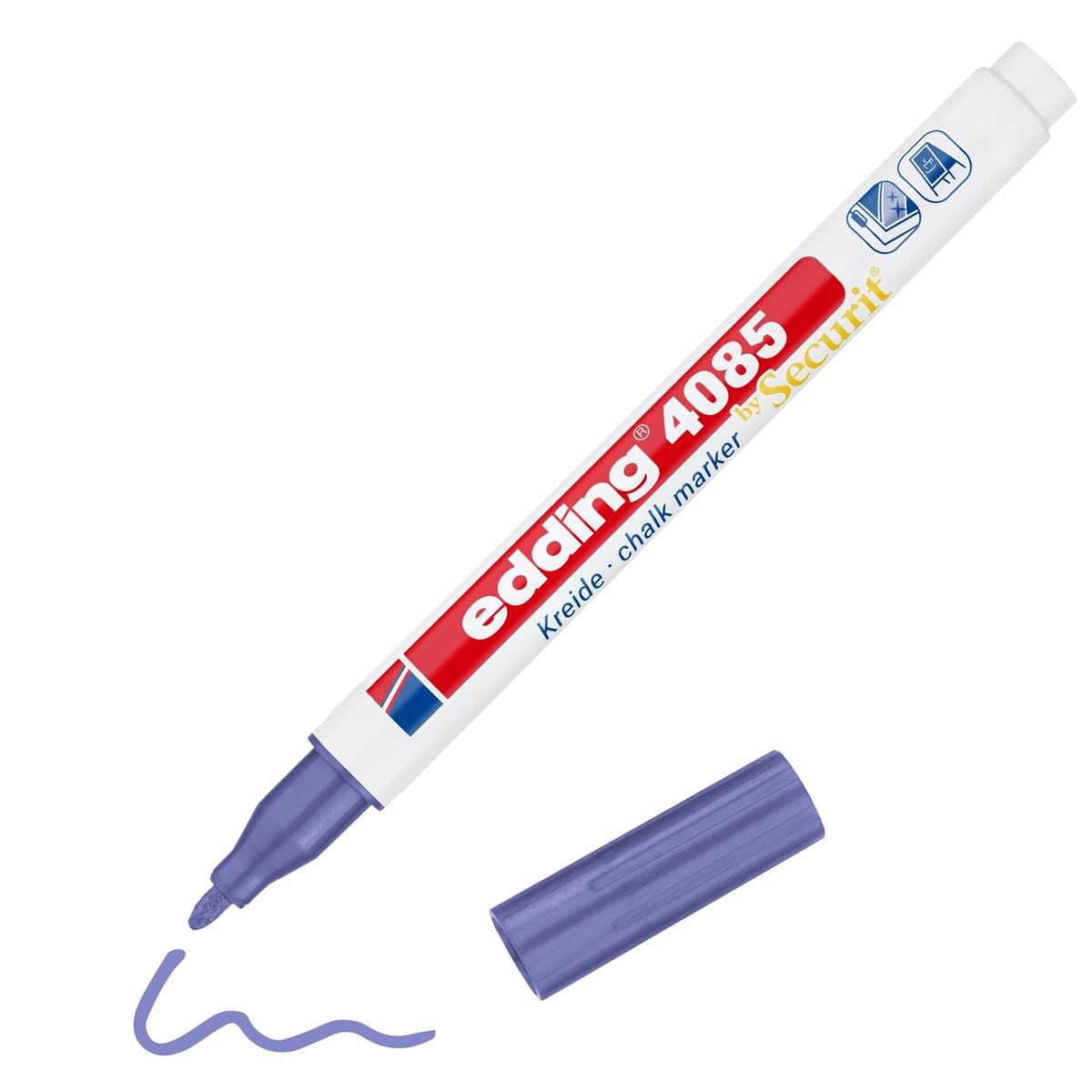 edding 4085 Kreidemarker violett-metallic, Rundspitze 1-2 mm (Art.-Nr.: 4-4085078)