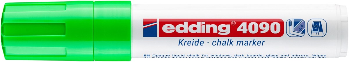 edding 4090 Kreidemarker hellgrün, Keilspitze 4-15 mm (Art.-Nr.: 4-4090011)