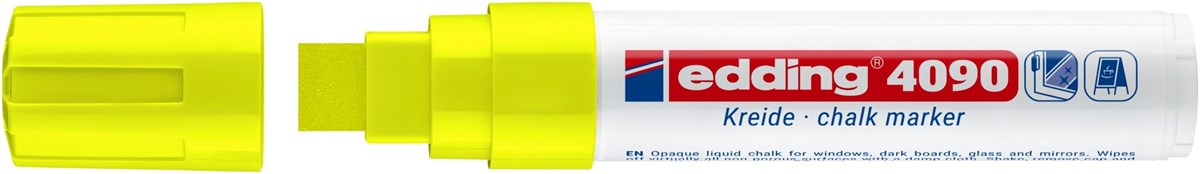 edding 4090 Kreidemarker Neongelb, Keilspitze 4-15 mm (Art.-Nr.: 4-4090065)