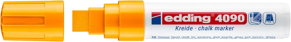 edding 4090 Kreidemarker Neonorange, Keilspitze 4-15 mm (Art.-Nr.: 4-4090066)
