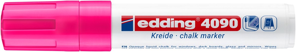 edding 4090 Kreidemarker neonrosa, Keilspitze 4-15 mm (Art.-Nr.: 4-4090069)