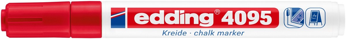 edding 4095 Kreidemarker rot, Rundspitze 2-3 mm (Art.-Nr.: 4-4095002)