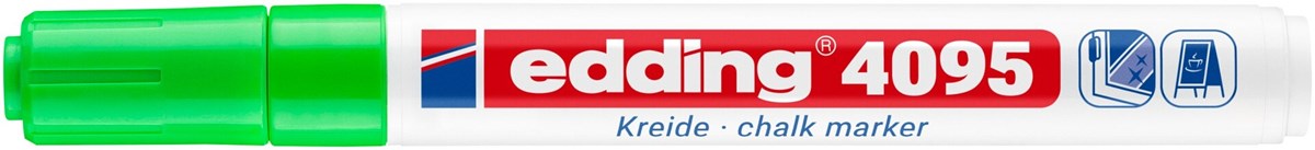 edding 4095 Kreidemarker hellgrün, Rundspitze 2-3 mm (Art.-Nr.: 4-4095011)