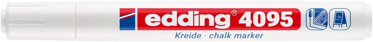edding 4095 Kreidemarker weiß, Rundspitze 2-3 mm (Art.-Nr.: 4-4095049)